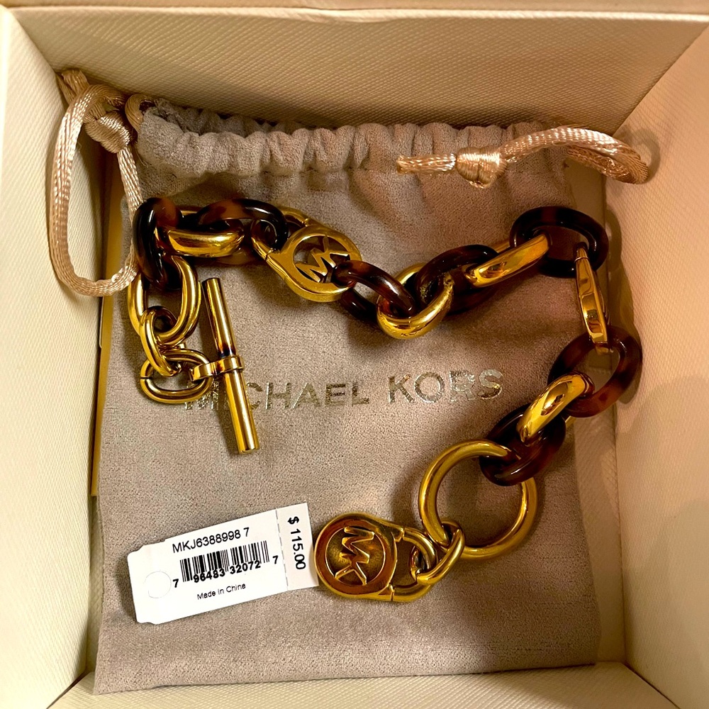 Michael Kors Tortoise Link Bracelet